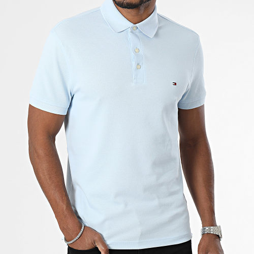 Polo Manches Courtes Slim 1985 7771 Bleu Ciel