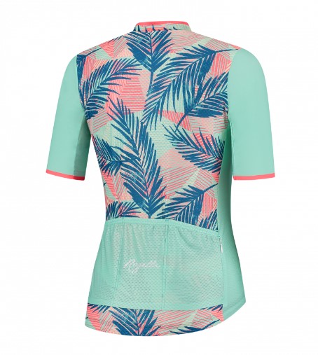 Rogelli Leaf Jersey til Kvinder - Mint/Koral