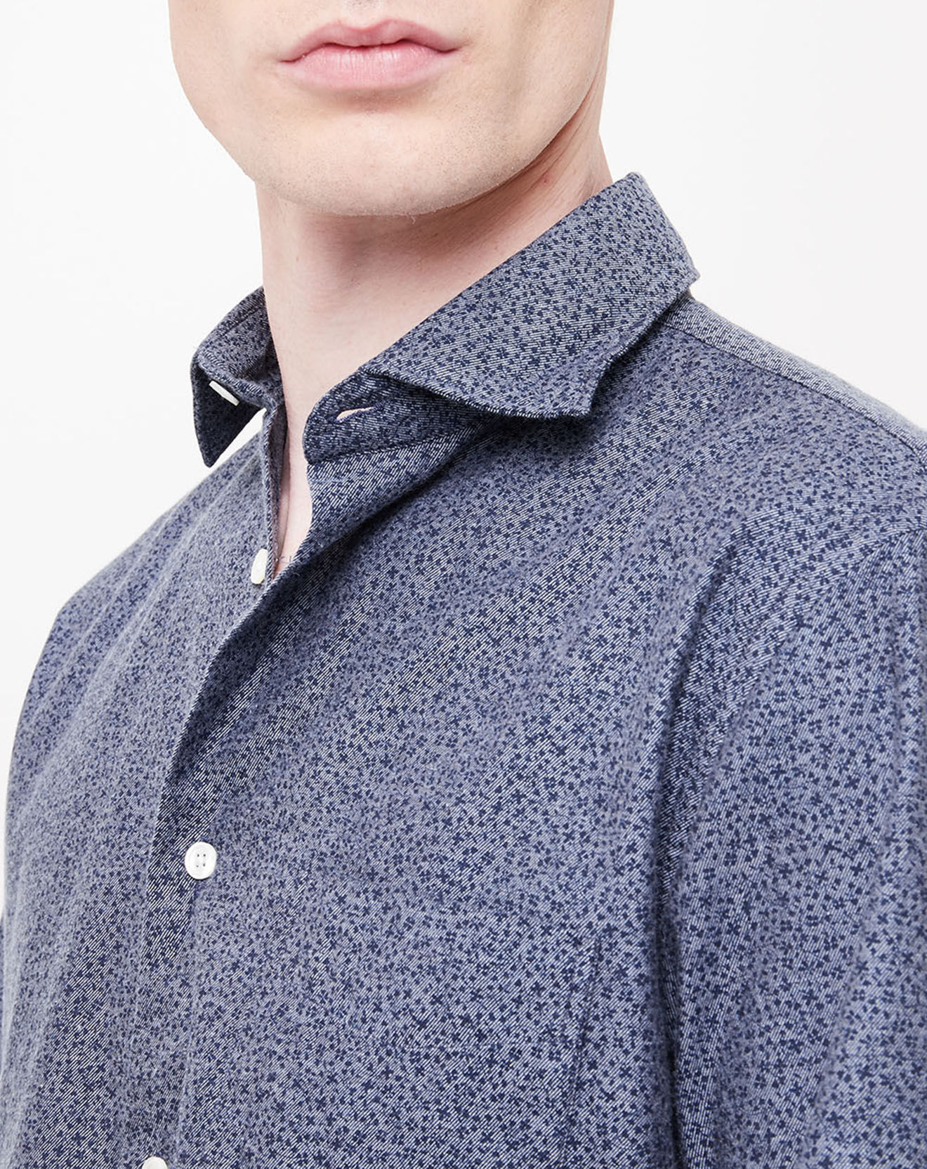 Hartford Chemise Regular Penn imprimée fleurie bleue