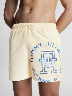 Calções de banho de comprimento médio com o logótipo da Hilfiger.