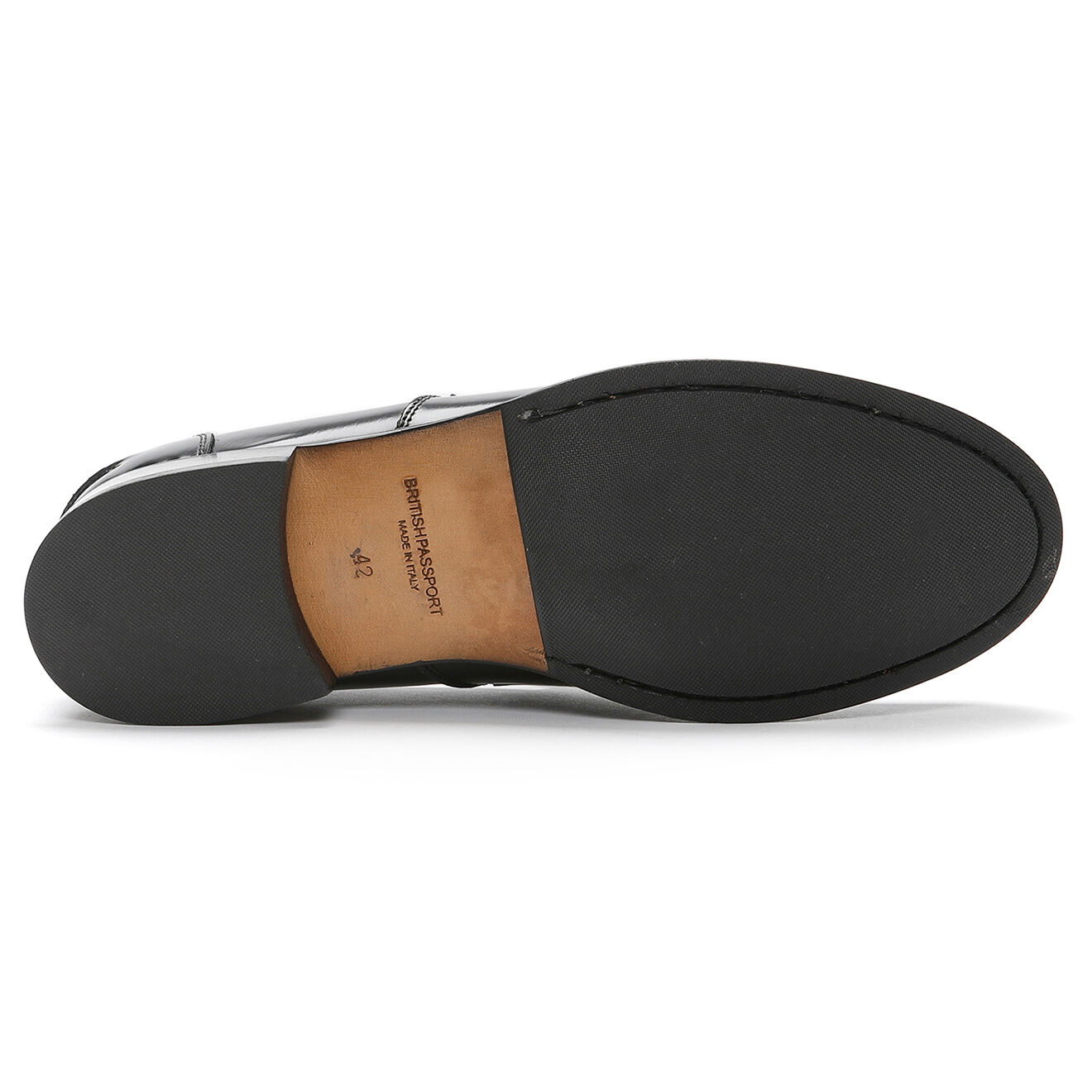 British Passport Mocassins en Cuir Mark noirs