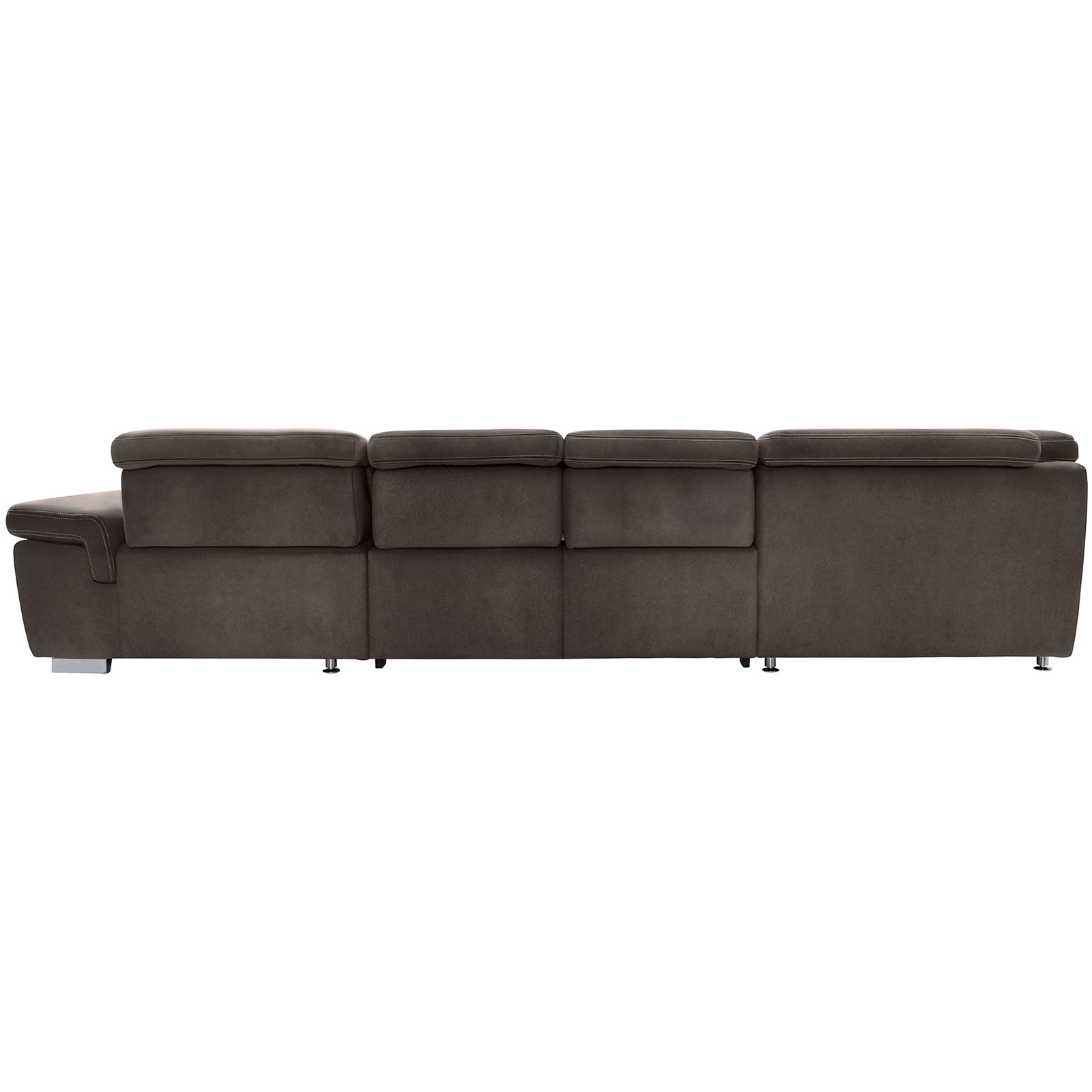 polsterpower Boxspring-Wohnlandschaft - Saddle anthrazit - Basismodell - Recamiere rechts