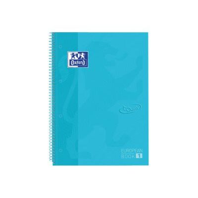 Oxford Touch' - Cahier à spirale 24 x 32 cm - 160 pages - petits carreaux (5x5 mm) - bleu pastel