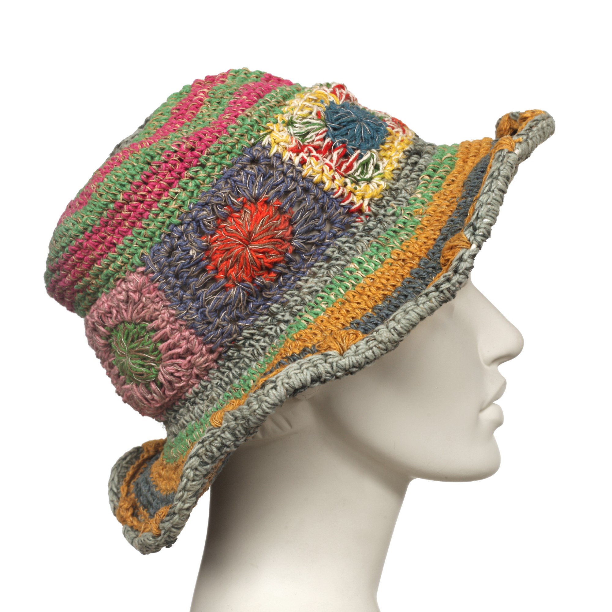 Sommerhut, multicolor, aus Hanf und Baumwolle günstig bestellen