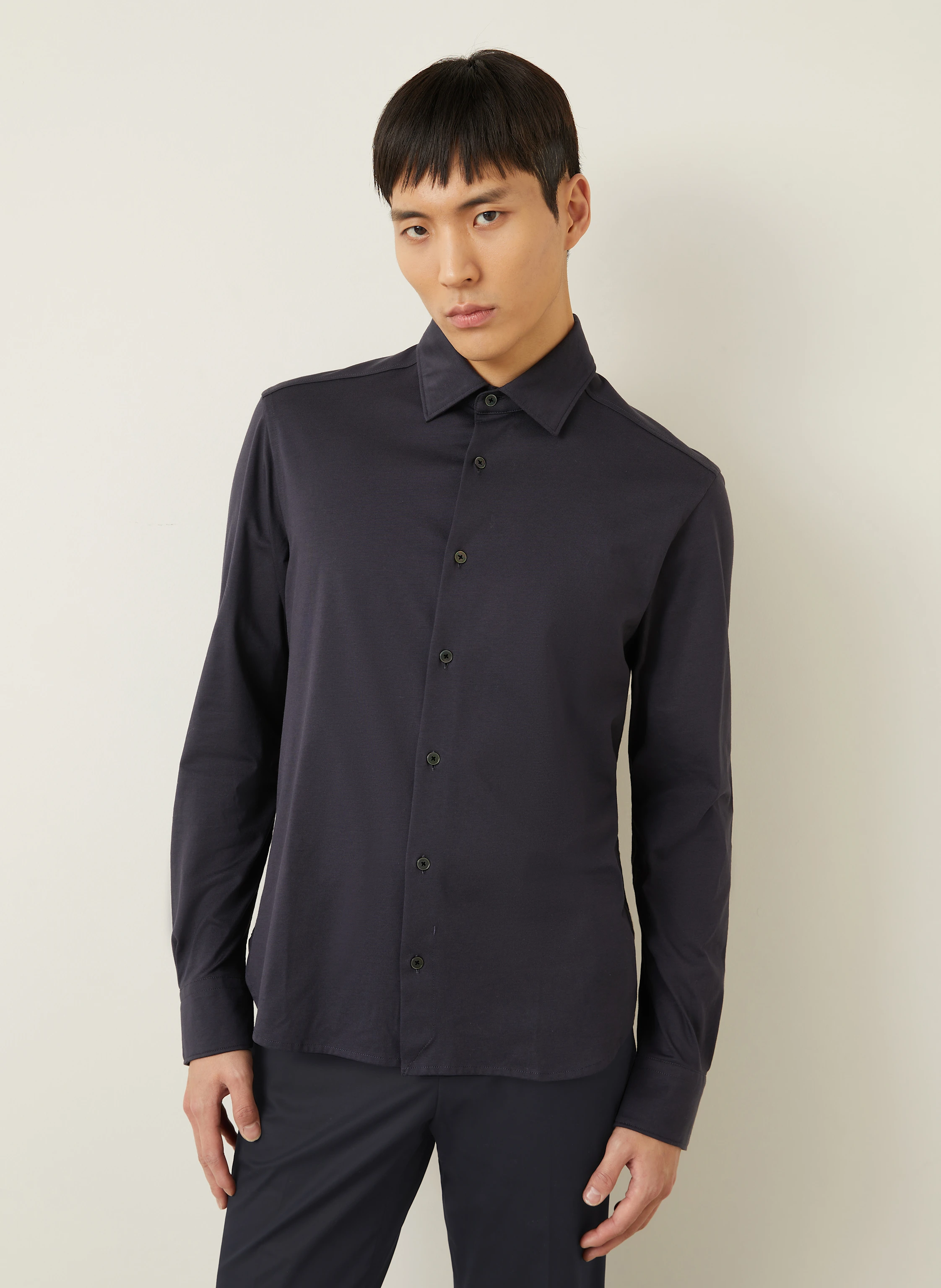ZEGNA Jerseyhemd Regular Fit