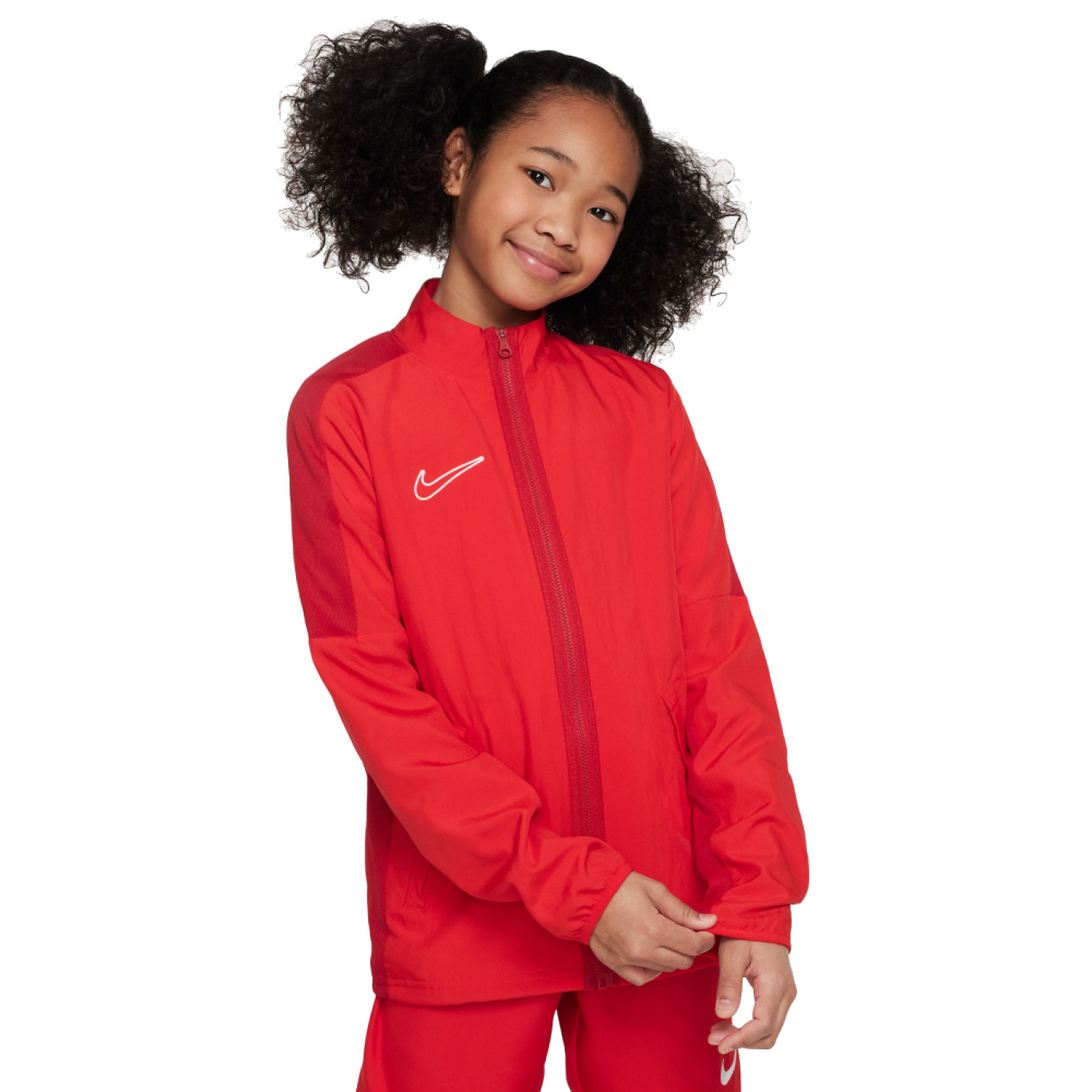 Nike Dri-FIT Academy 23 Trainingsjack Full-Zip Woven Kids Rood Wit