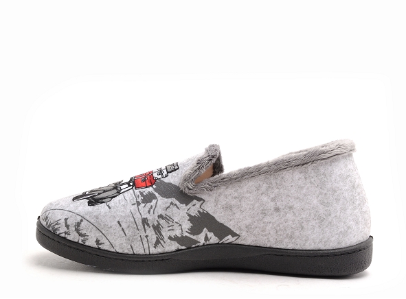 Plumaflex roal chaussons homme r12228 gris