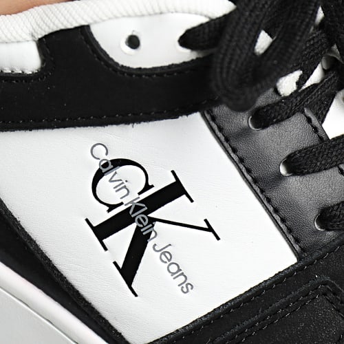 Baskets Cupsole Low Leather 0884 Bright White Black