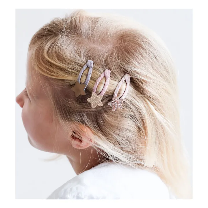 Mimi & Lula Lot 5 Mini Barrettes Stellina Sparkle | Rose