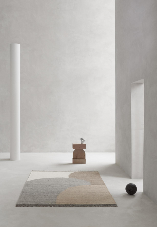 Linie Design Eik vloerkleed 140x200 Charcoal