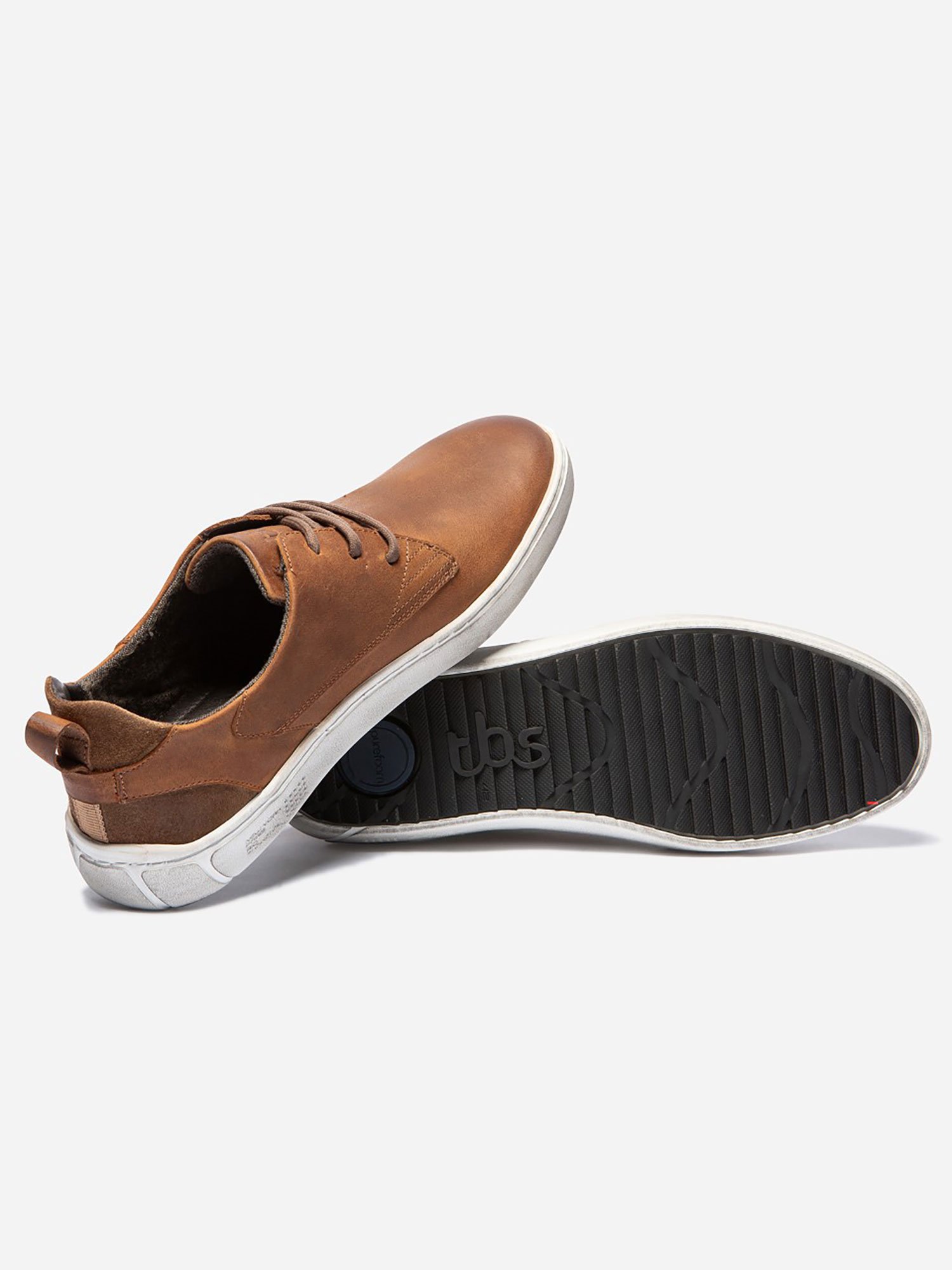 Baskets Homme Confort Purefoam Cuir Marron