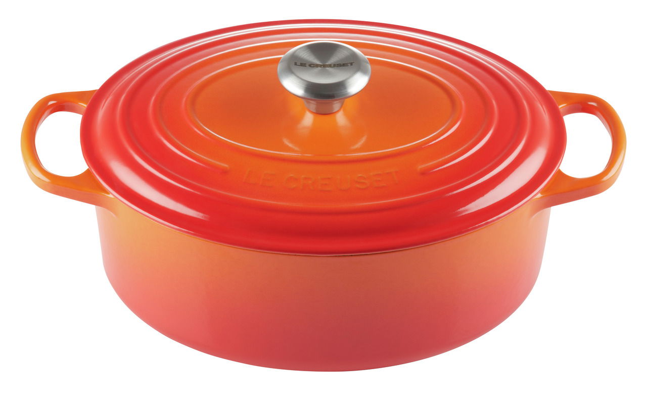 LE CREUSET Bräter oval 29 cm Ofenrot SIGNATURE