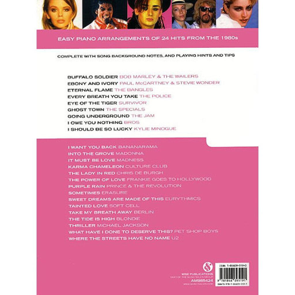 Wise Publications Really Easy Piano: 80's Hits