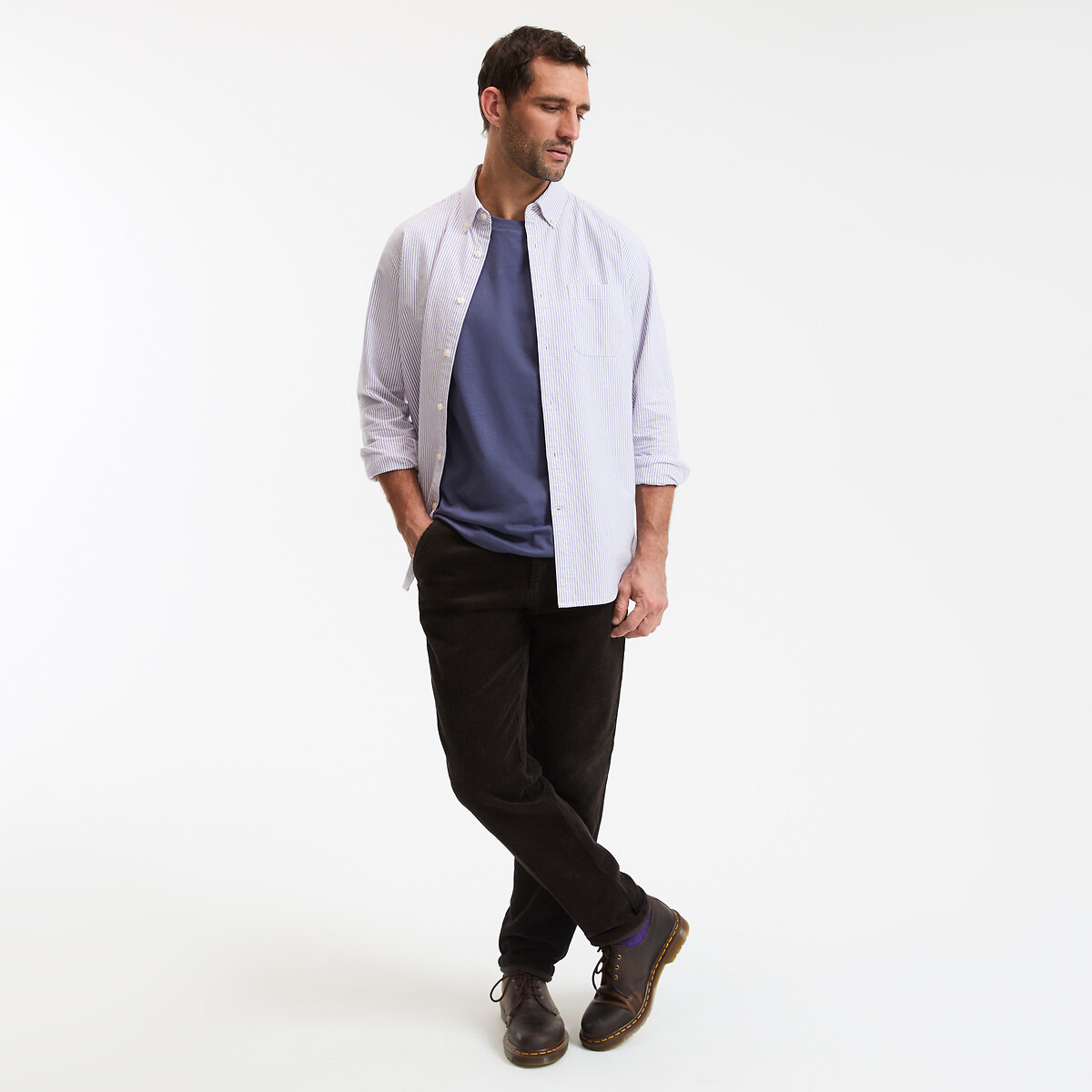 COLEÇÃO LA REDOUTE<br>Camiseta com gola redonda e mangas curtas