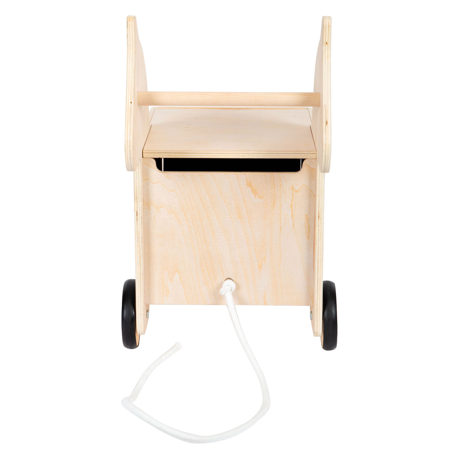 Small Foot - Houten Speelgoedbox en Trekfiguur Zebra Wildlife