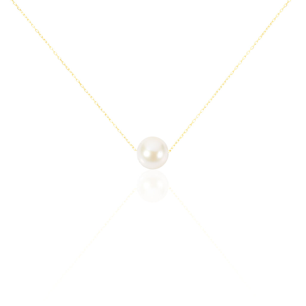 Collier Sissy Or Jaune Perle De Culture