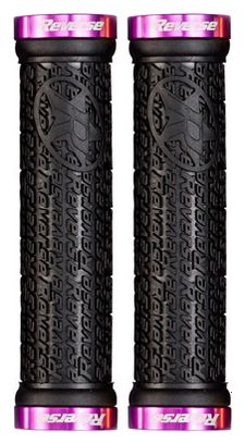 Paire de Grips Reverse Stamp Noir / Violet