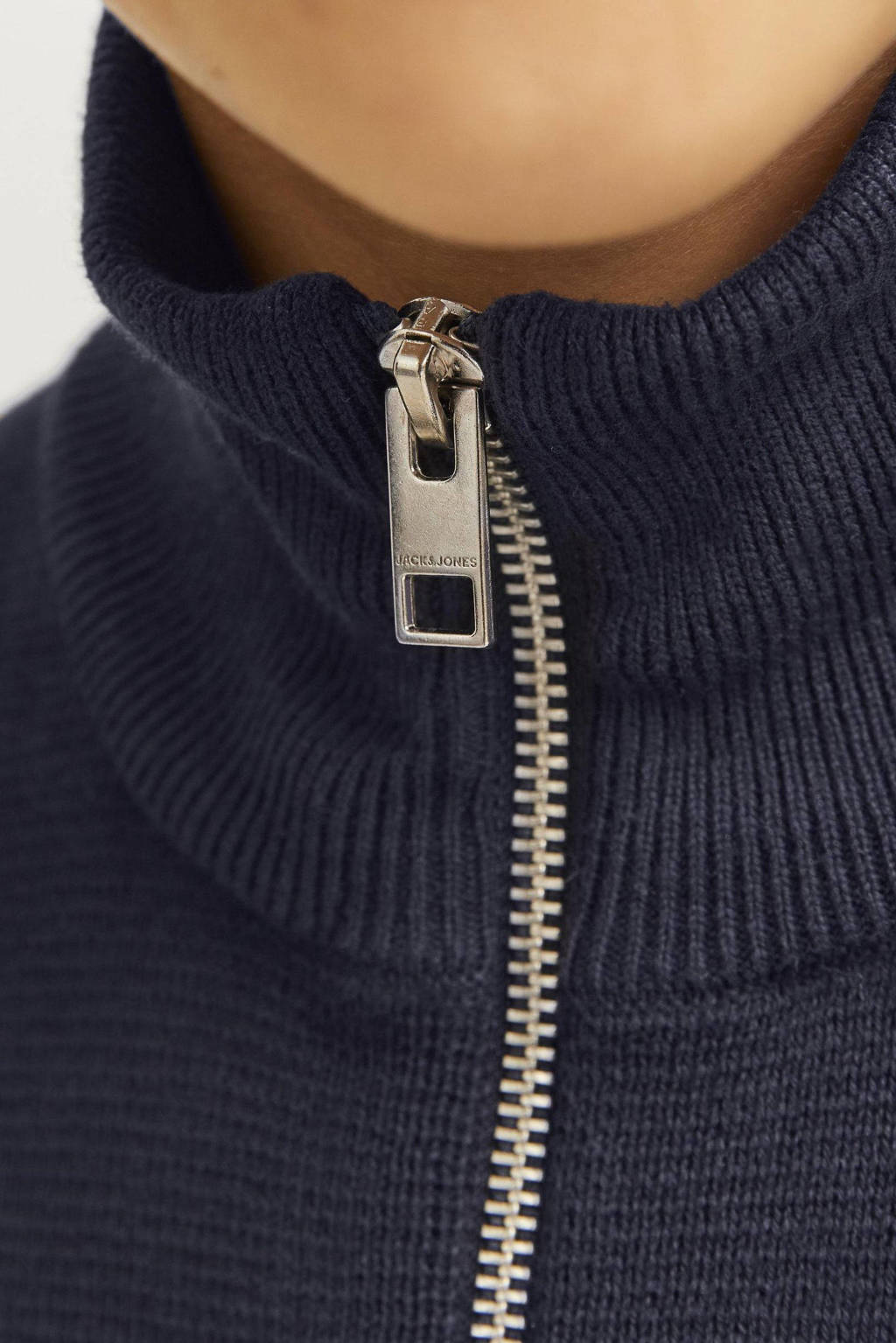 JACK & JONES gebreide trui donkerblauw