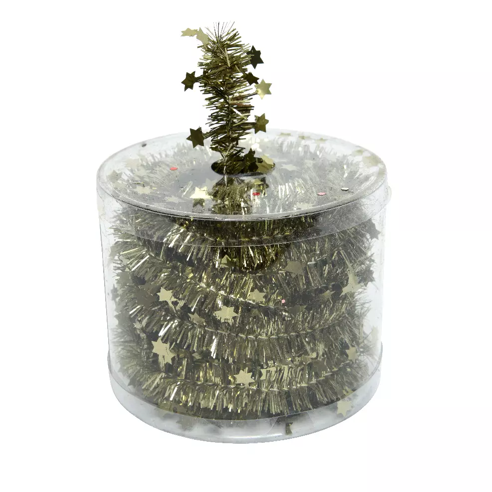 Guirlande de Noël (D3,50 cm) fine étoilée Alpine Vert sous bois