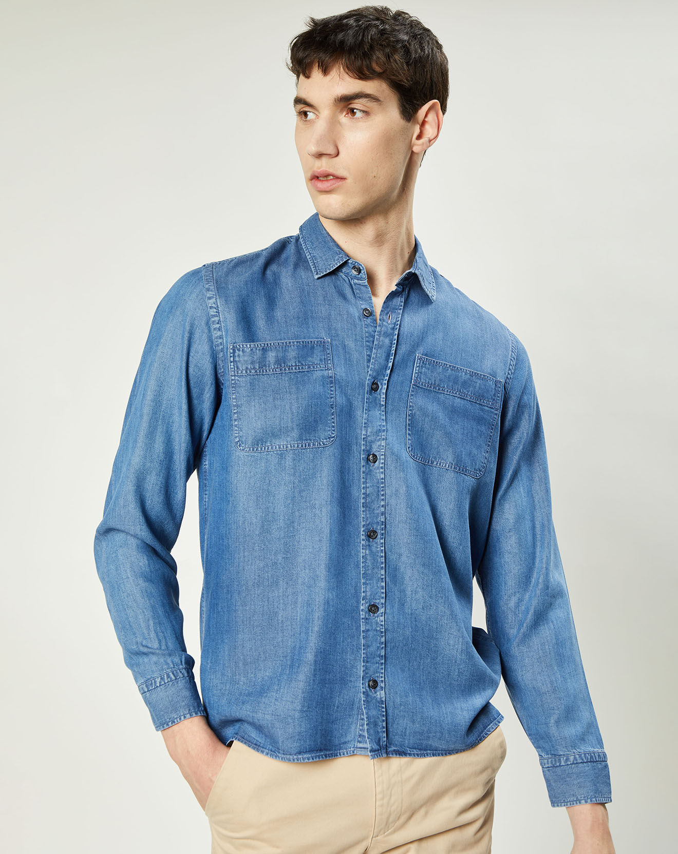 Harris Wilson Chemise Delio chambray