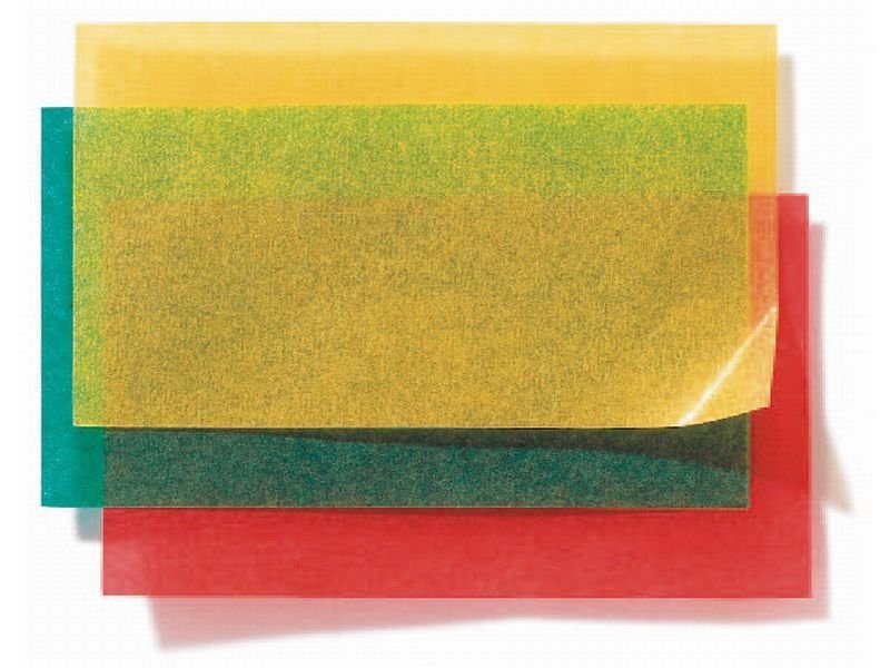 Pergamynpapier farbig