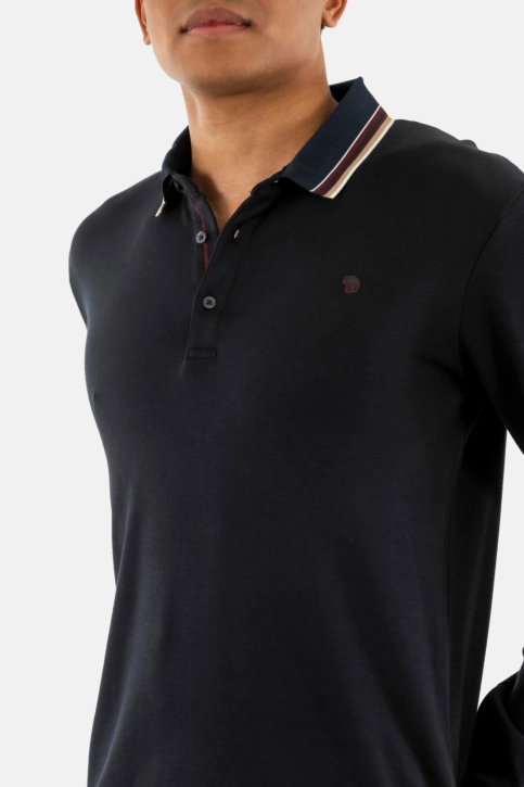 Polos manches longues Benson & Cherry gavrochlong marine