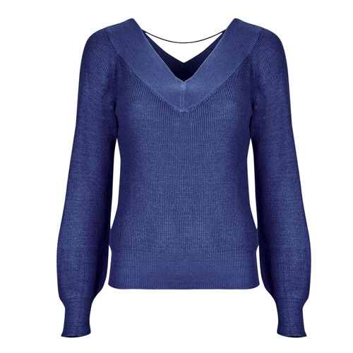 Vero Moda - VMNEWLEXSUN LS DOUBLE V-NCK - Bleu