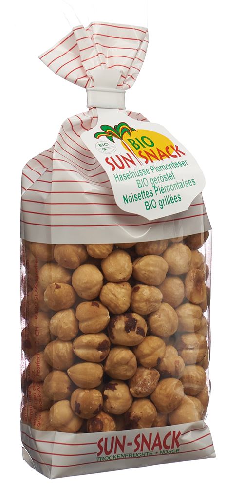 SUN SNACK Haselnusskerne Piemonteser blanchiert geröstet BIO 225 g