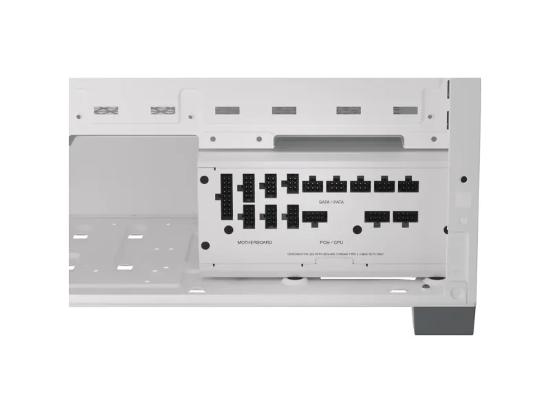 CORSAIR RMx Series RM1000X SHIFT - Strømforsyning (intern) - ATX12V 3.0/ EPS12V 2.92 - 80 PLUS Gold - AC 100-240 V - 1000 Watt - hvid
