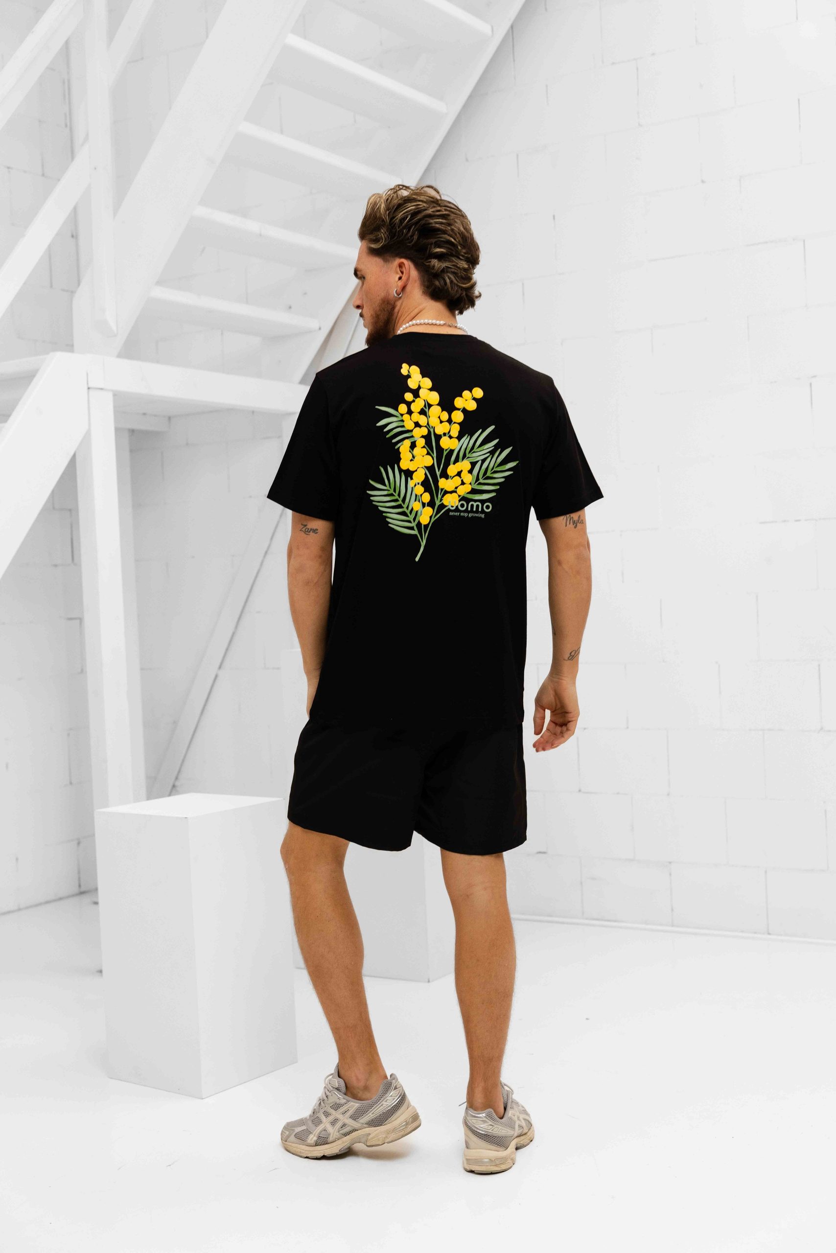 24 Uomo Flower Zomerset Heren Zwart