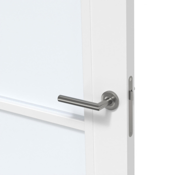 Arne & Bodil binnendeur ABD516 satijnglas - wit afgelakt - glaslat wit