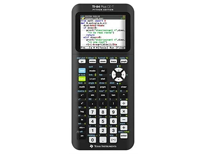Texas TI-84 Plus CE-T Graphing calculator - inkl. UK-manual