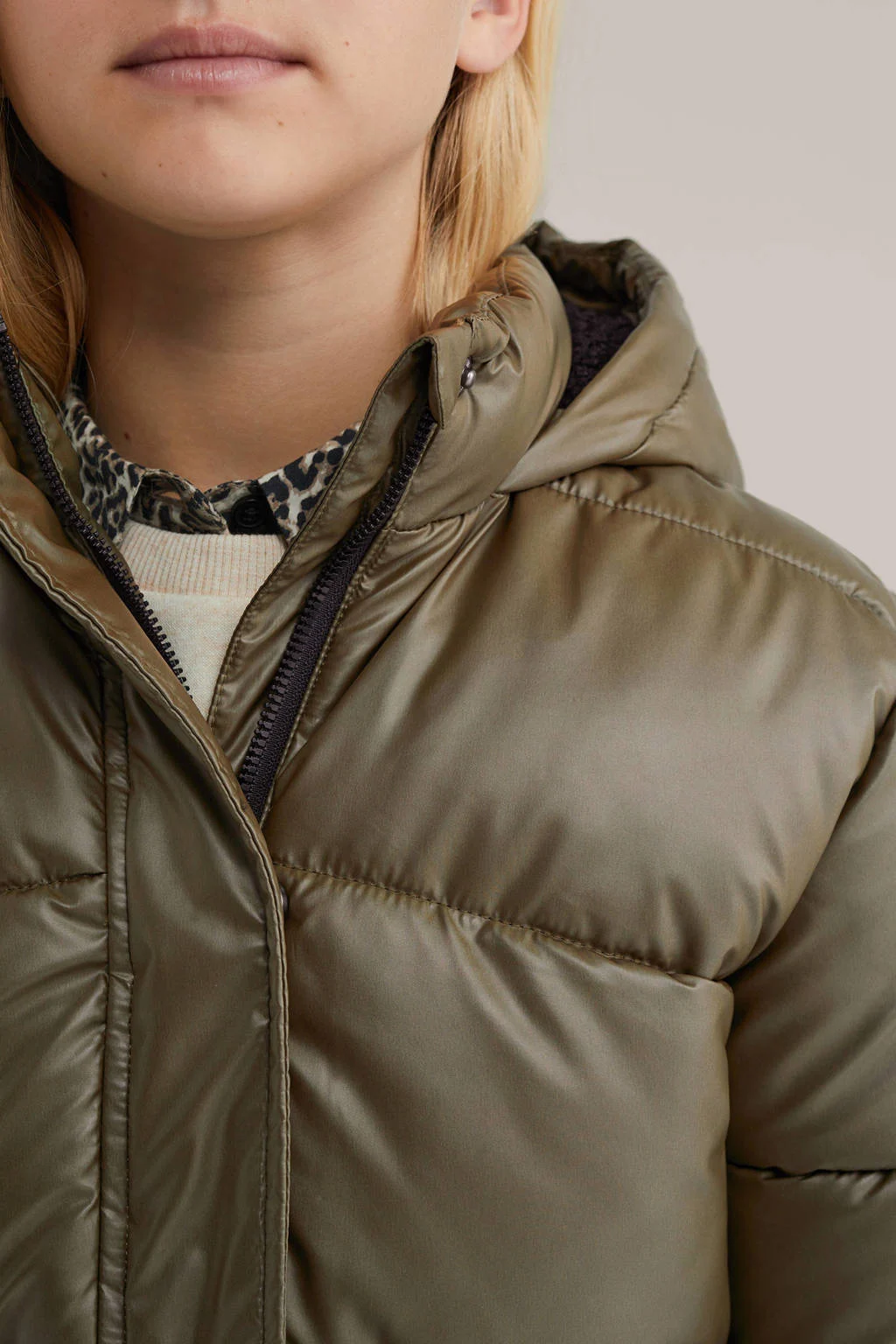 WE Fashion gewatteerde jas bruin
