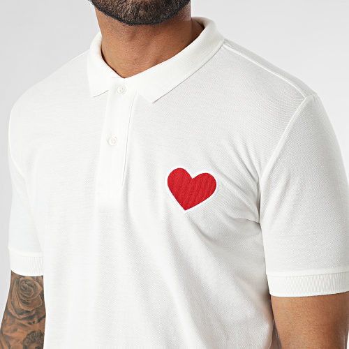 Polo Manches Courtes Blanc