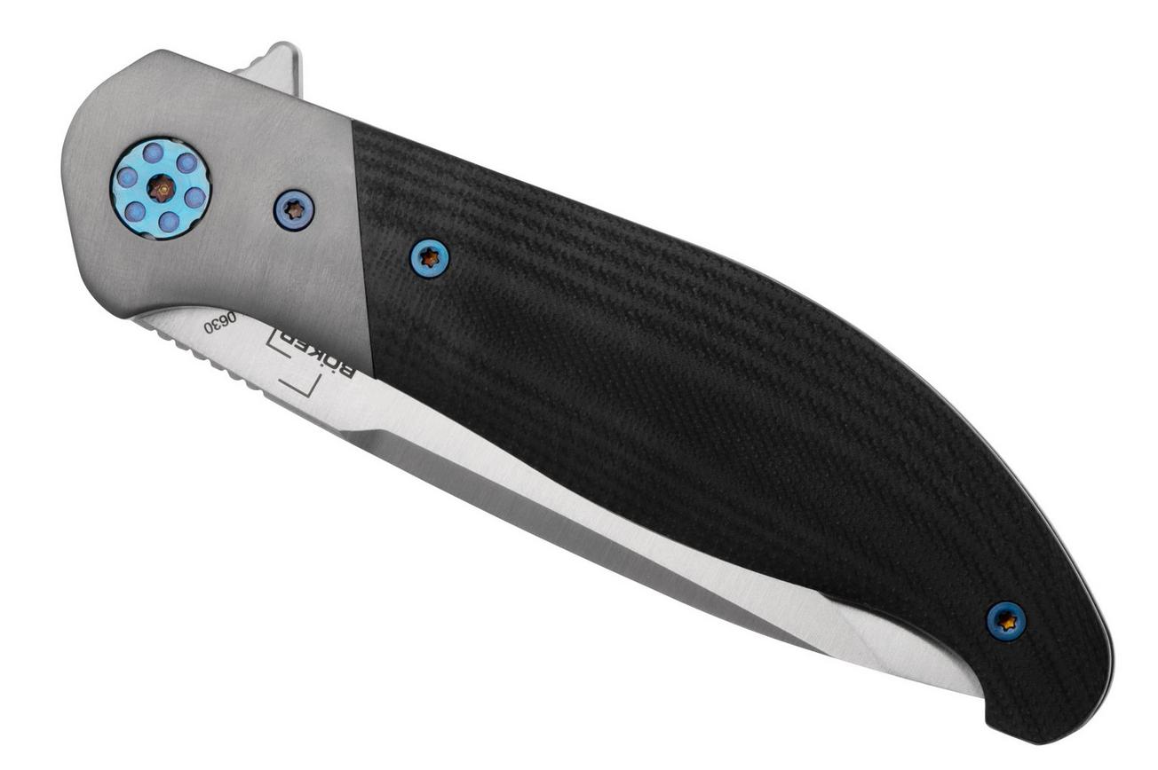 Böker Plus Undertow 01BO694 Satin D2, Black G10, zakmes, Lorien Arnold design
