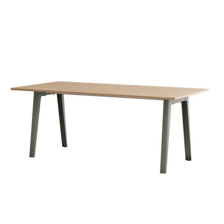 TipToe - NEW MODERN Esstisch 95 x 190 cm, Eiche  / eucalyptus grey
