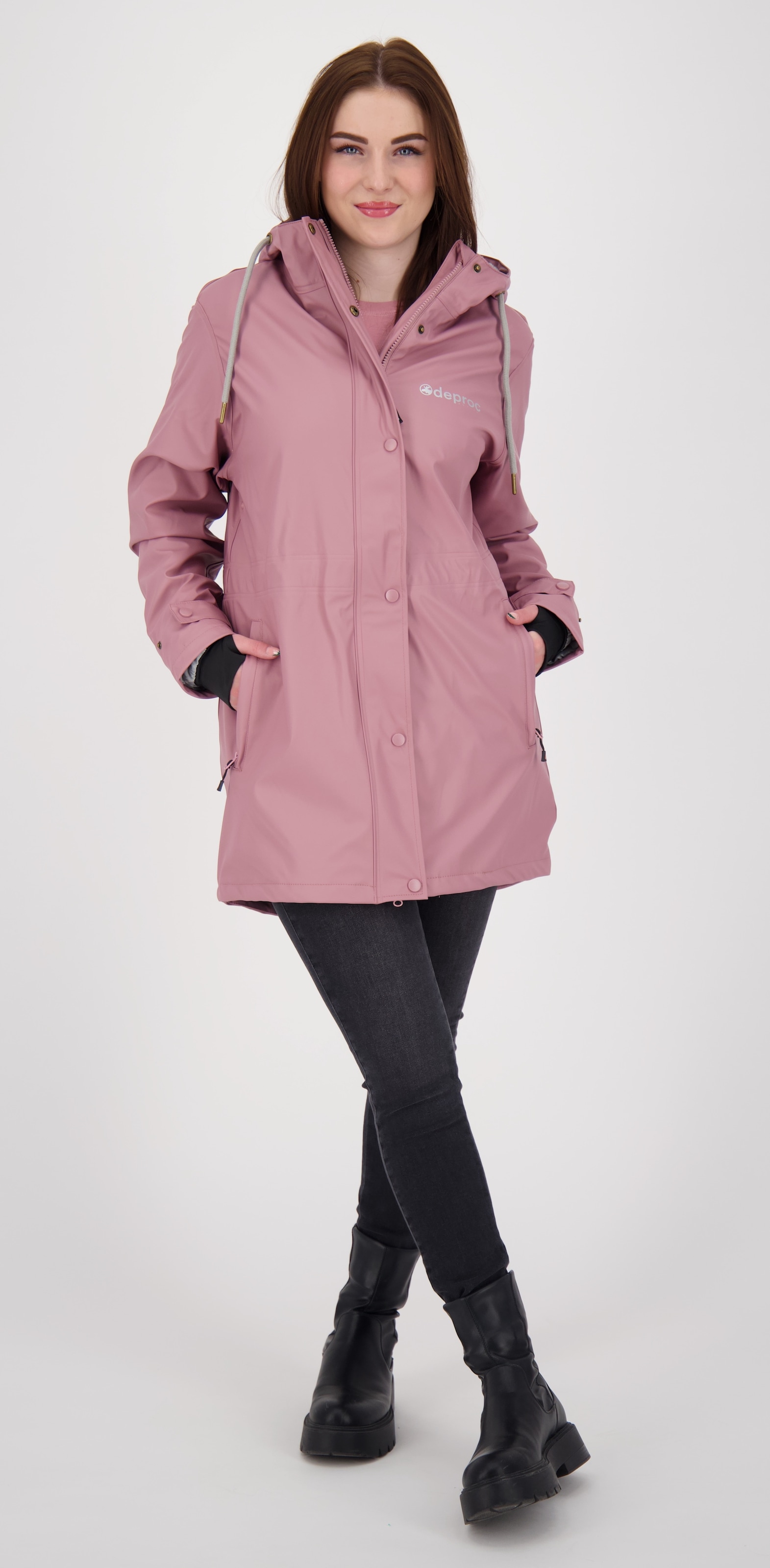 DEPROC Active Regenjacke »Friesennerz ELLESMERE WOMEN« auch in Grossen Grössen erhältlich