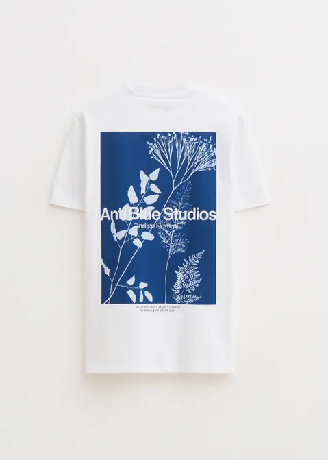 T-shirt met print flowers wit (WIT)