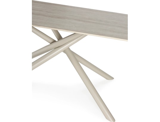 CONCEPT1 - Table Tori 180 x 90 x 76 cm céramique beige