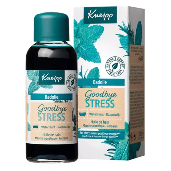 Óleo de Banho Kneipp Goodbye Stress, Hortelã Aquática e Alecrim, 100ml