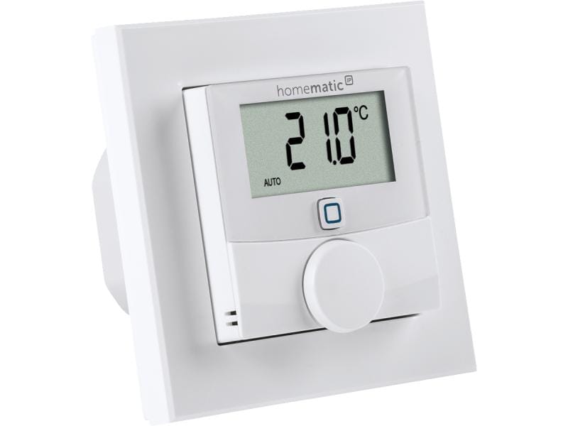 Homematic IP Smart Home Funk-Wandthermostat mit Schaltausga Wandthermostat mit Schaltausgang 230 V für Markenschalter – HmIP-BWTH