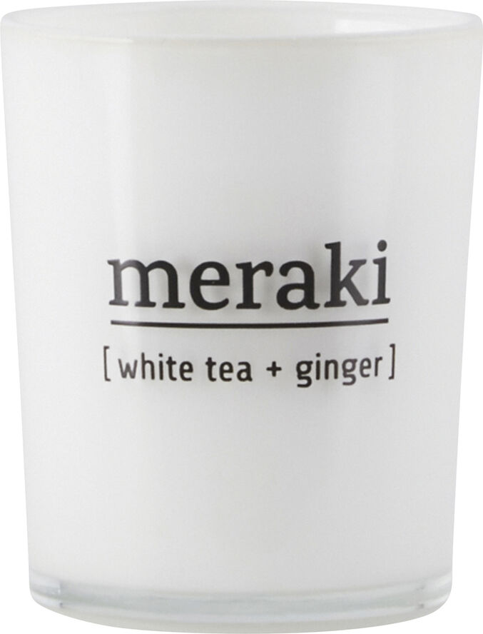 Meraki Duftlys - hvid te & ingefær
