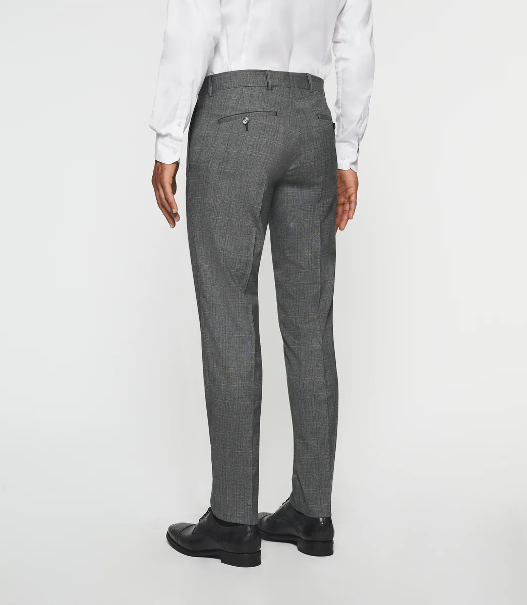 Pantalon ville séparable à carreaux gris FSOBRE