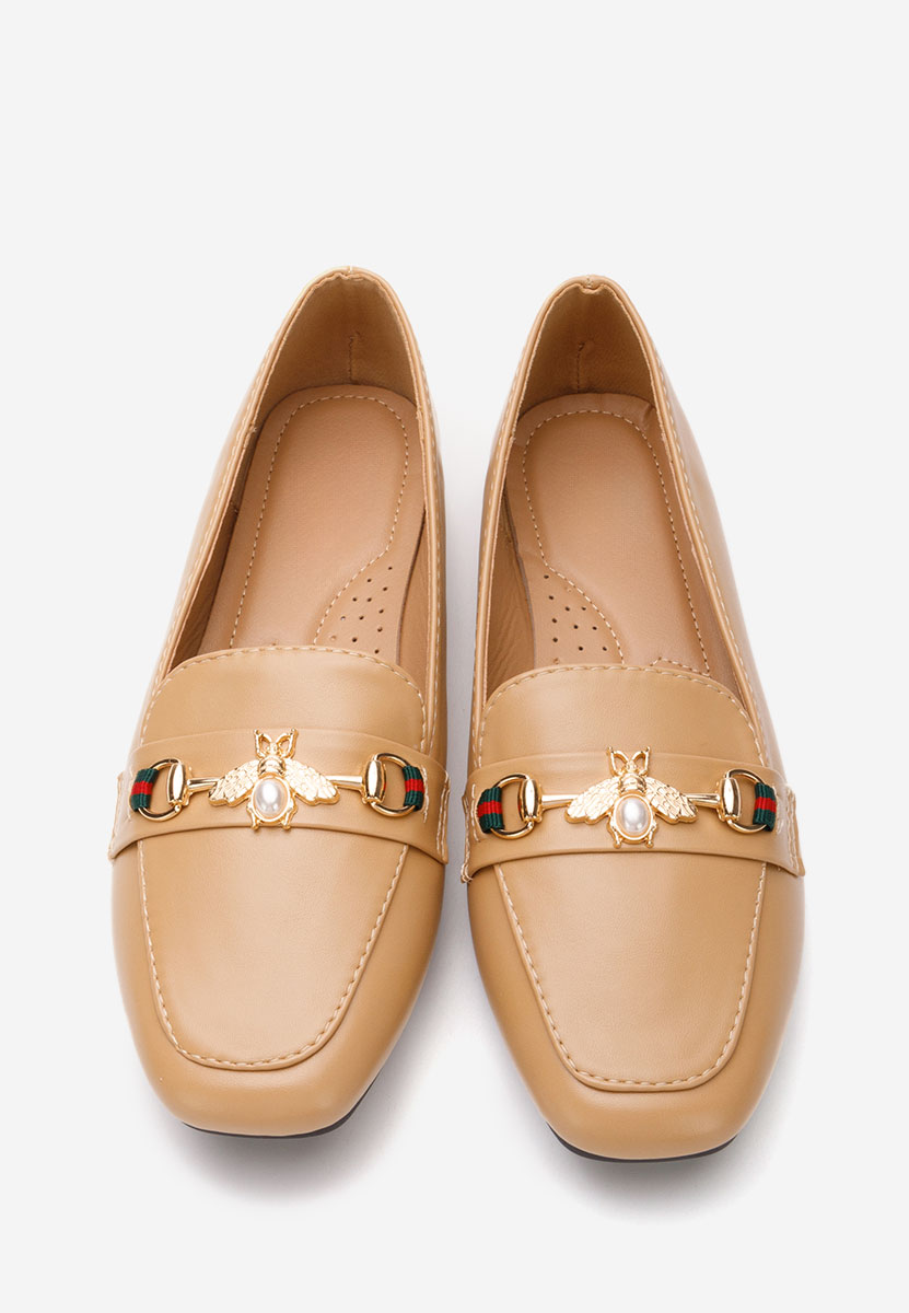 Mocassins élégants femme kaki Tamera