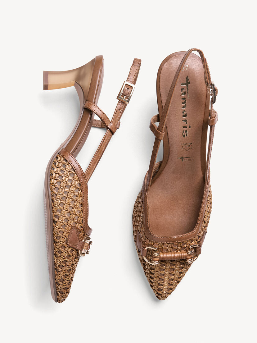 Slingpumps - bruin
