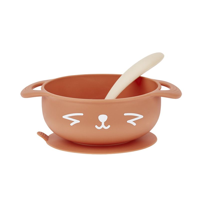 Coffret repas en silicone TAST'ISY 15-24 mois - Renard - Ecru