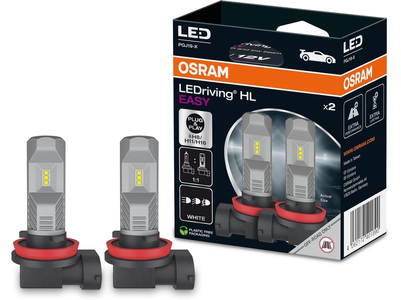 OSRAM Signallampen LEDriving HL EASY H8/H11 Motorrad/PKW LED-Nebelscheinwerfer