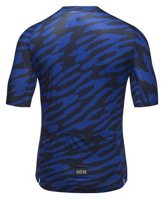 Maillot Manches Courtes Gore Wear Spirit Organic Camo Bleu