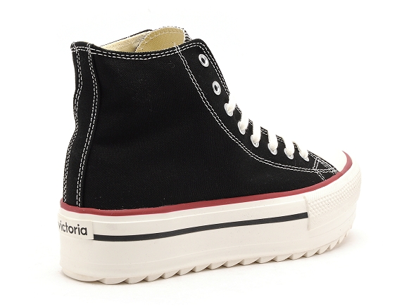 Victoria boots bottine femme tribu doble lona  1061121 noir