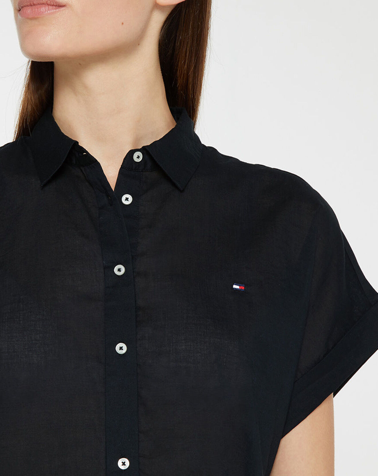 Tommy Hilfiger Top Relaxed noir